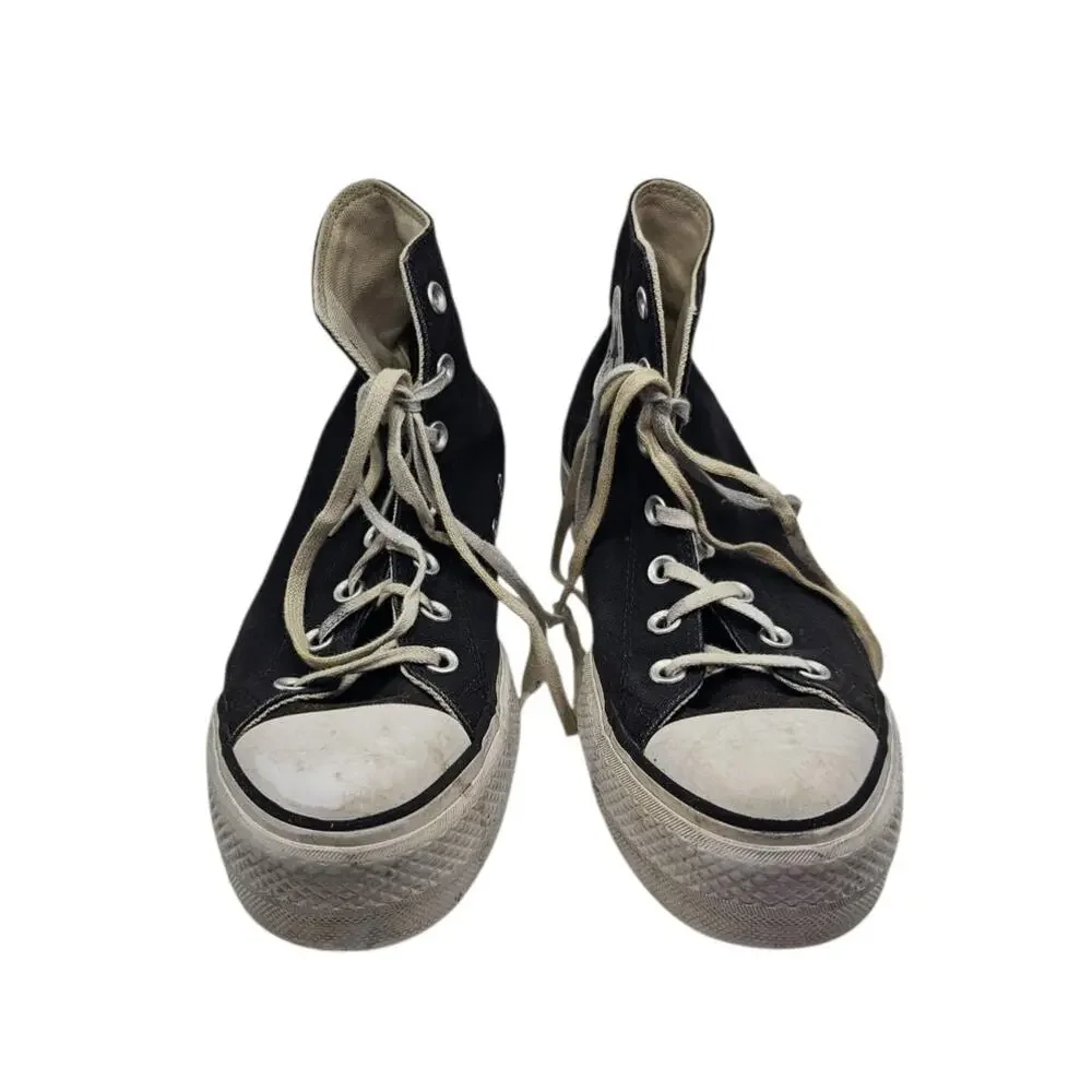 Converse Chuck Taylor All Star Platform High Top Sneakers Black Size 8